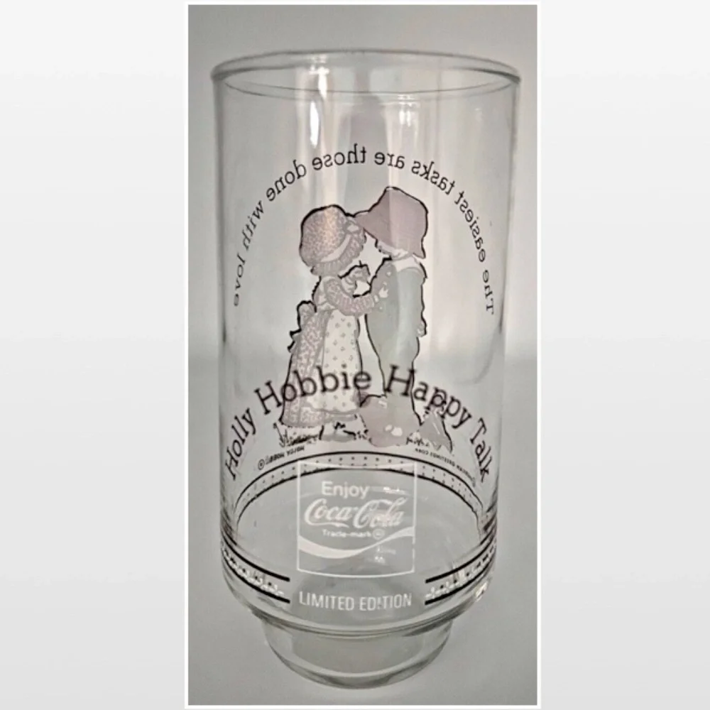 Vintage Holly Hobbie Cup Happy Talk Glass Limited Edition Coca-Cola